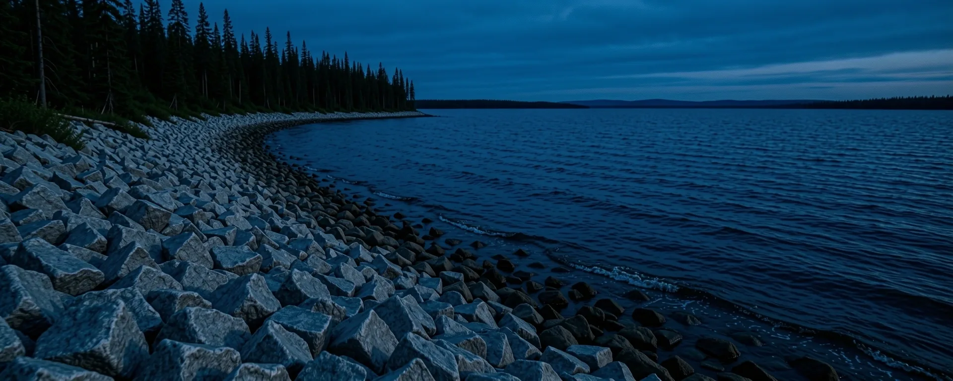 Canadian boreal shoreline