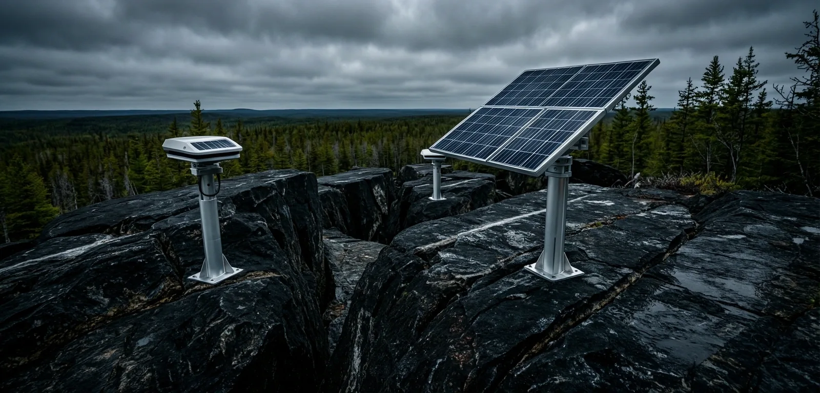 Boreal landscape background